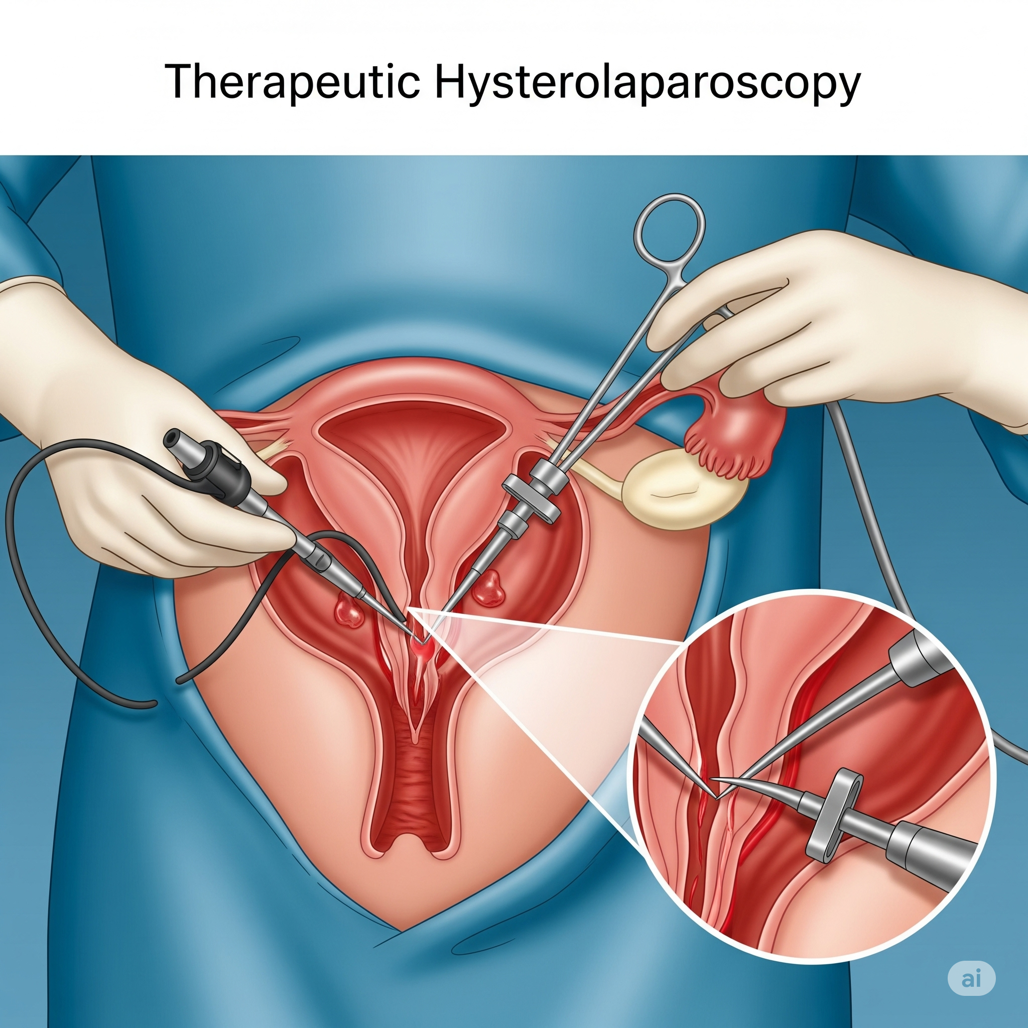Therapeutic Hysterolaparoscopy